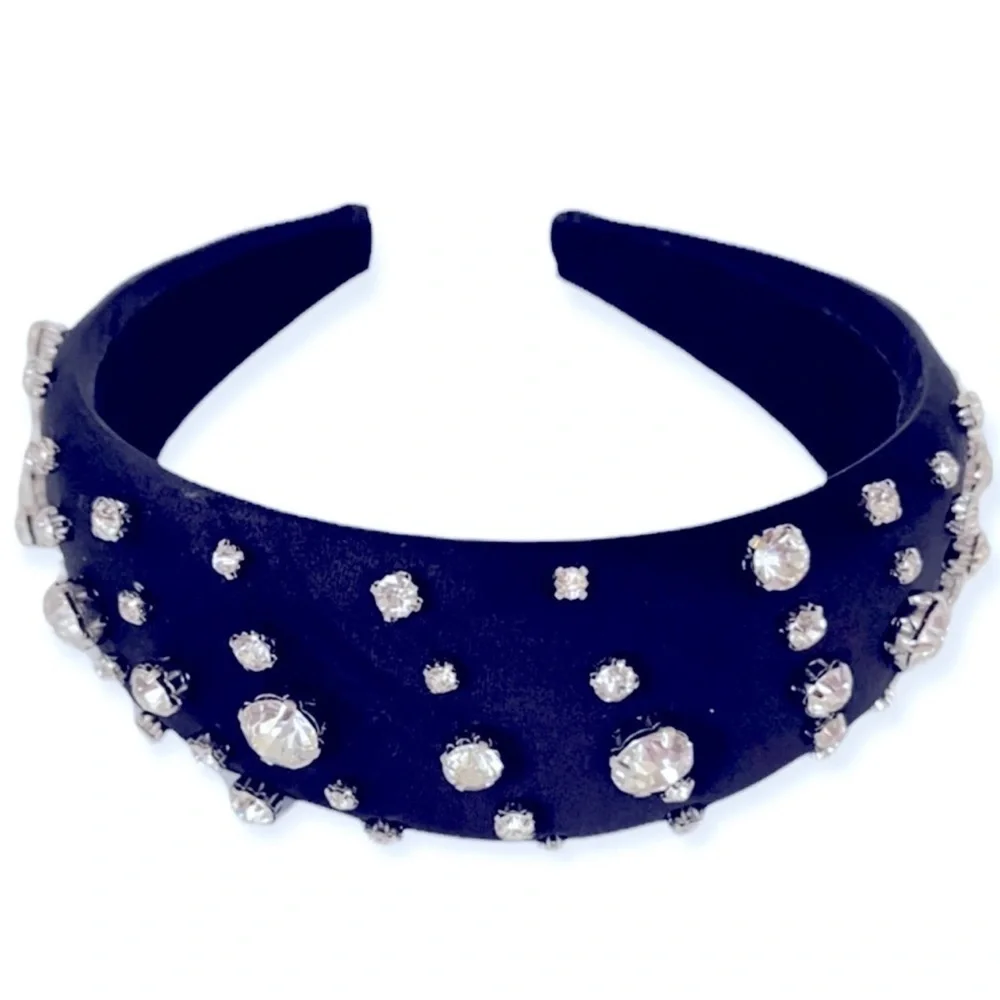Crystal Studded Padded Headband​​​​‎